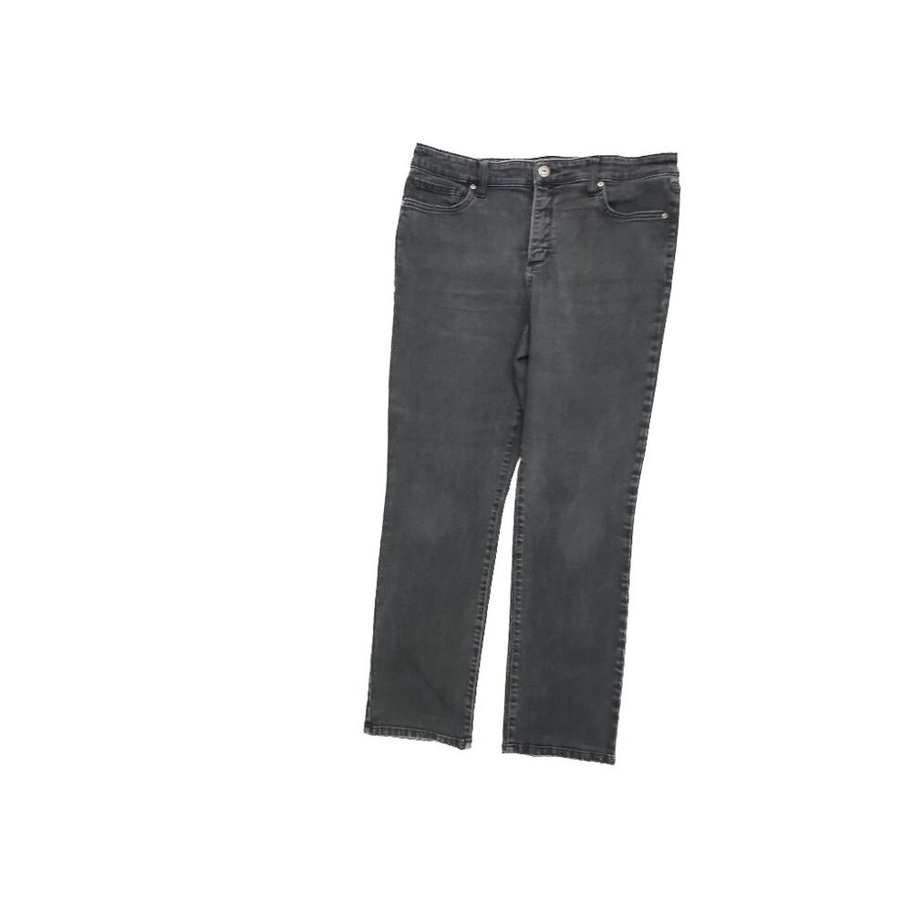 St. John's Bay Straight Leg Women's size 16 black Denim‎ Jeans